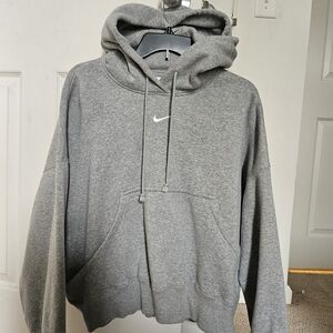Nike Gray Hoodie Oversised